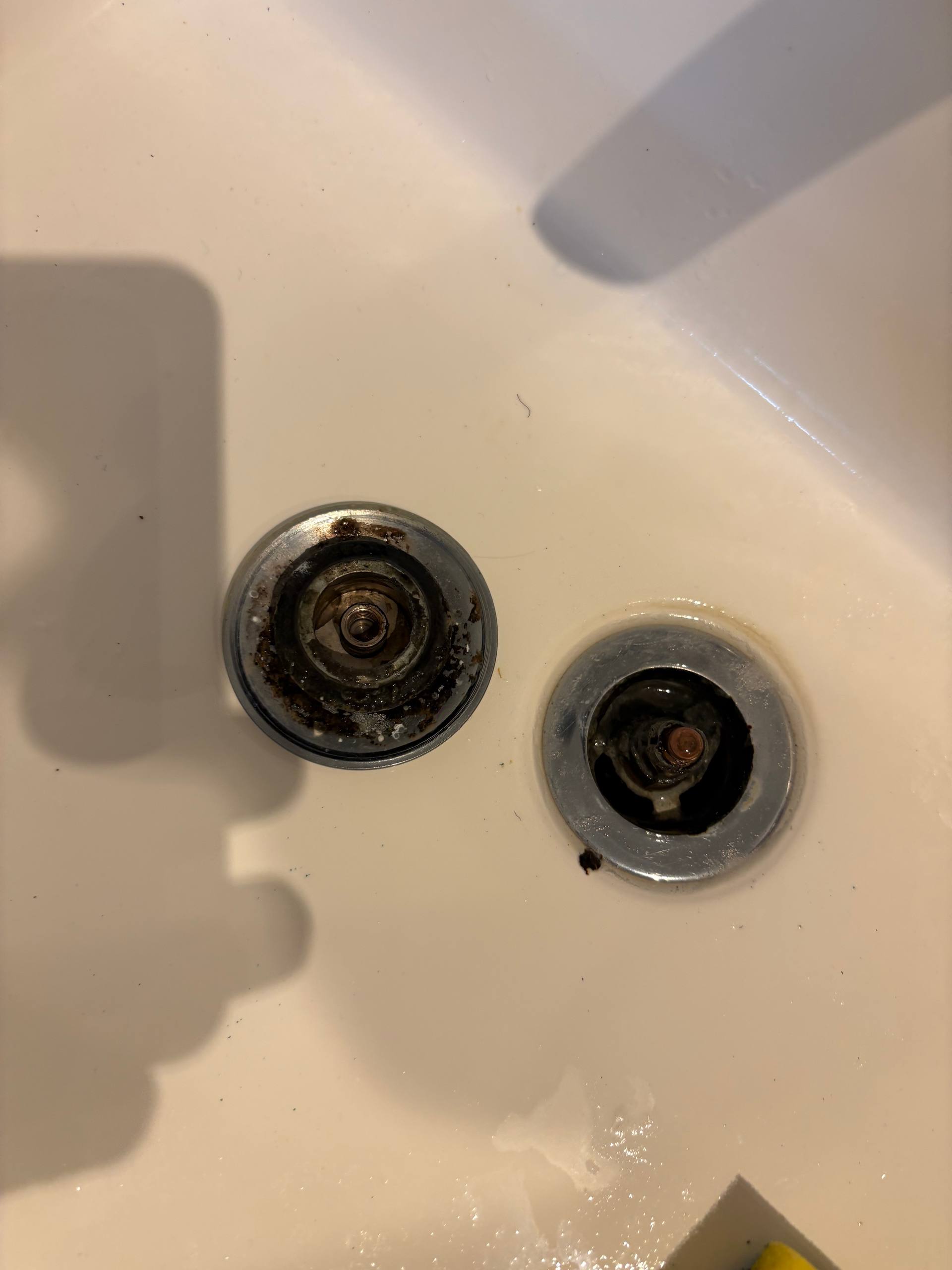 Gas hob burner caps after cleaning