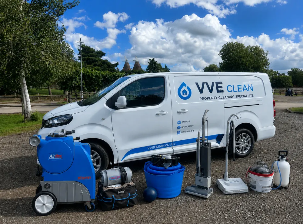 VVE Clean van and professional cleaning equipment